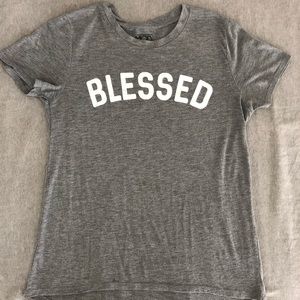 Blessed gray T-shirt